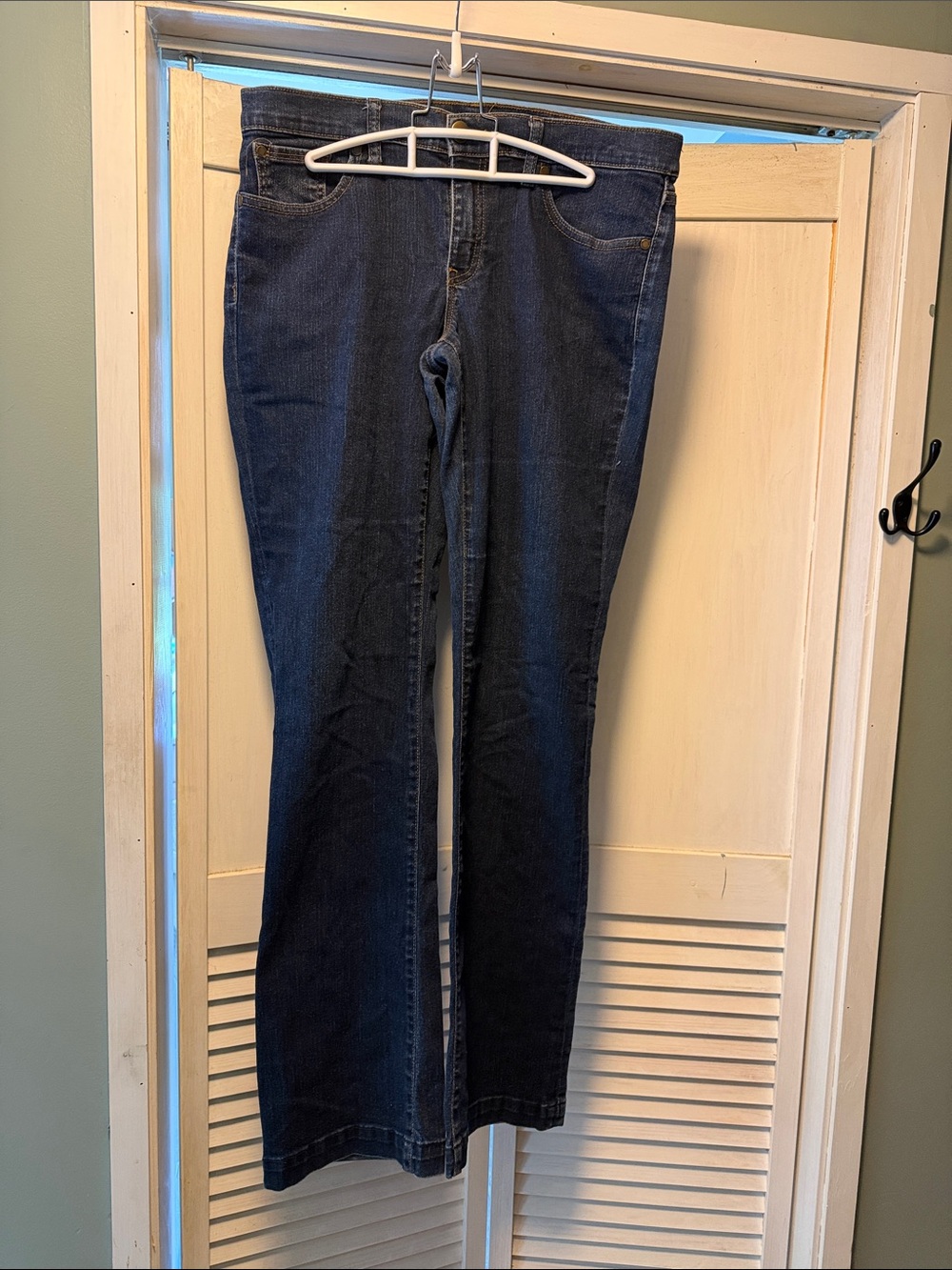 GAP Premium Long and Lean Dark Blue Flare Jeans